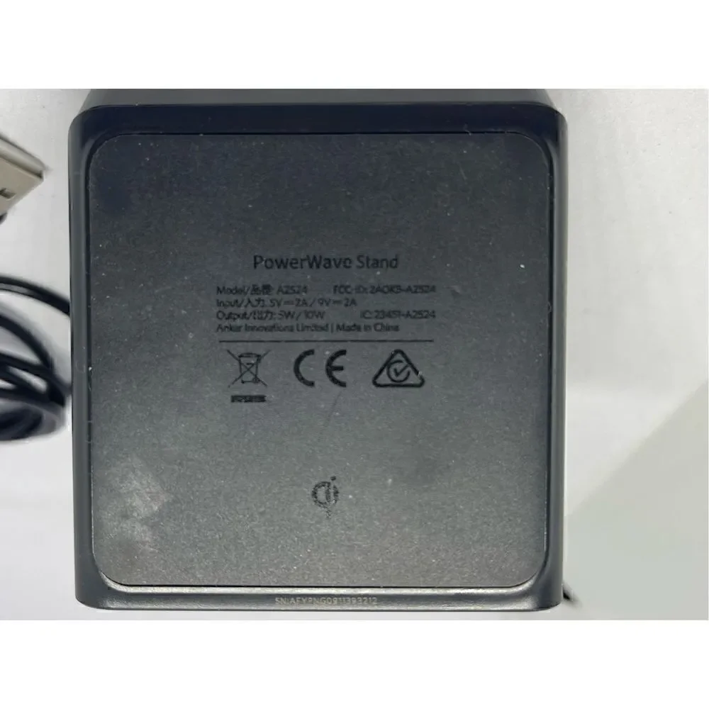 Anker Wireless Charger with Power Adapter, PowerWave Stand A2524 with cord